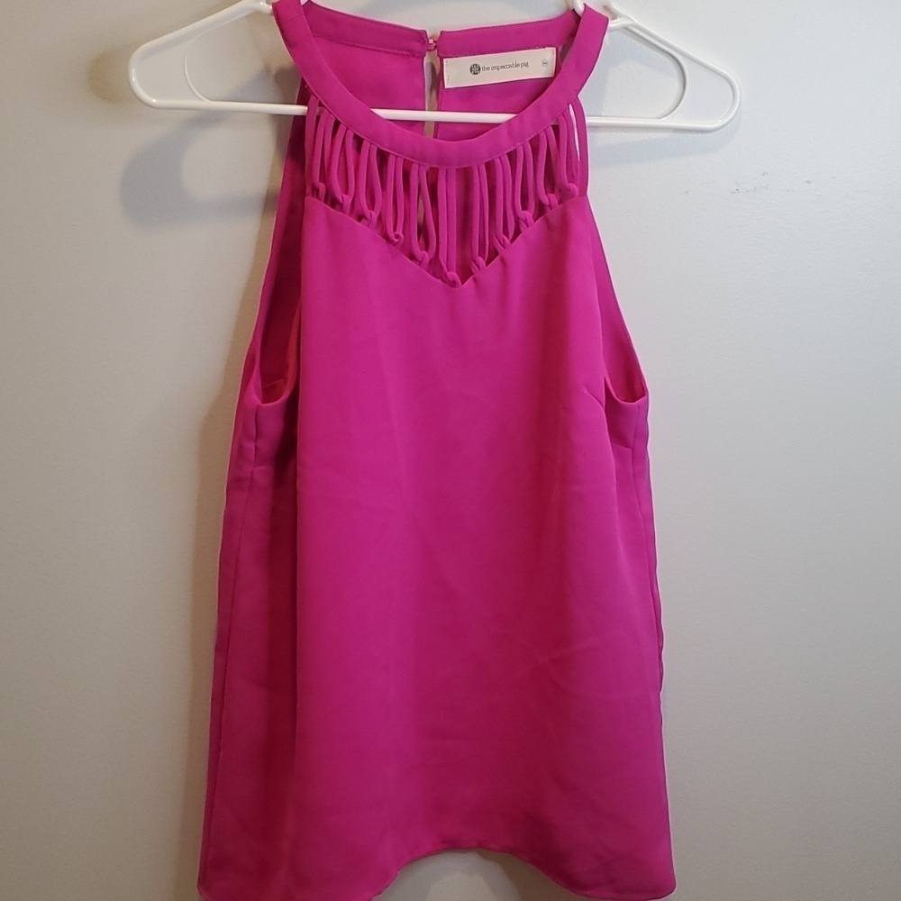 Impeccable Pig Fully lined Pink Top Size XXS (49)